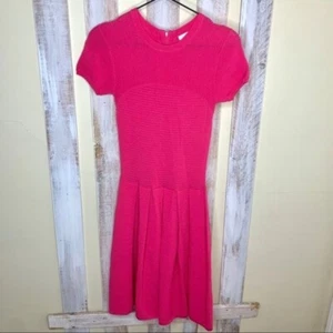 Shoshanna XS Pink Short Sleeve Pleated Skirt Dress Womens X-small - Picture 1 of 7