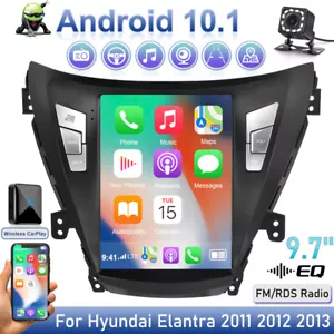 9.7" Android 10.1 Carplay Car Radio GPS w/ Camera For Hyundai Elantra 2011-2013 - Bild 1 von 12