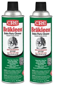 Aerosol CRC 05084 BRAKLEEN Brake Parts Cleaner - Non-Chlorinated 2 Pack2 - Picture 1 of 1