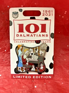 Disney Parks 101 Dalmatians Dog Puppy 60 Years LE Pin Pongo Perdita Anita Roger - Picture 1 of 1