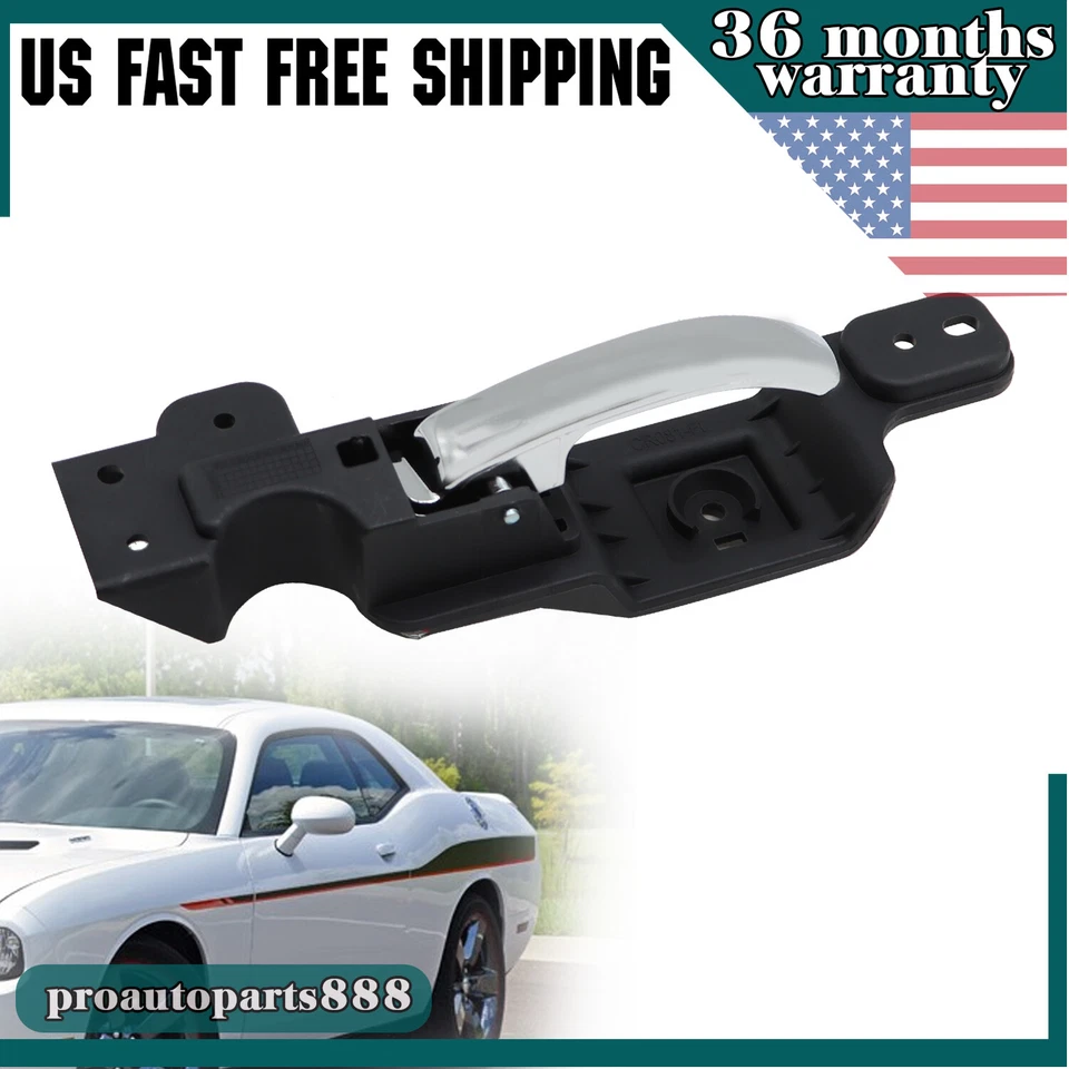 For Dodge Challenger 2008-14 Inside Interior Door Handle Front Left Side Chrome Foto 1 de 4