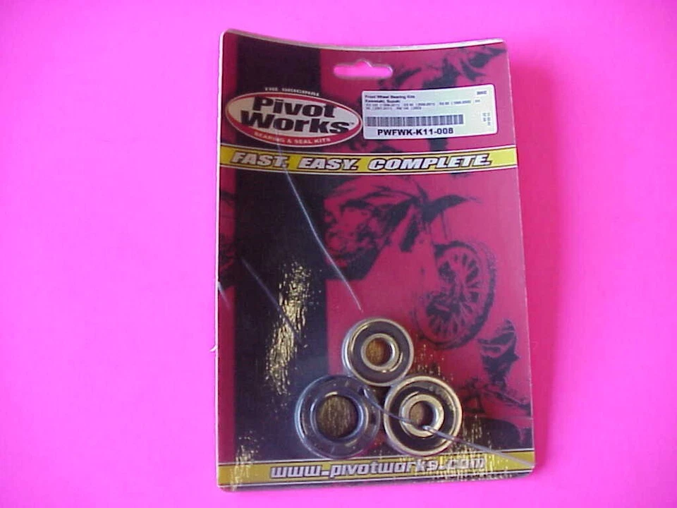 Pivot Works Kawasaki KX65 KX80 KX85 KX100 Front Wheel Bearing Kit PWFWK-K07-430 - Image 1 of 1
