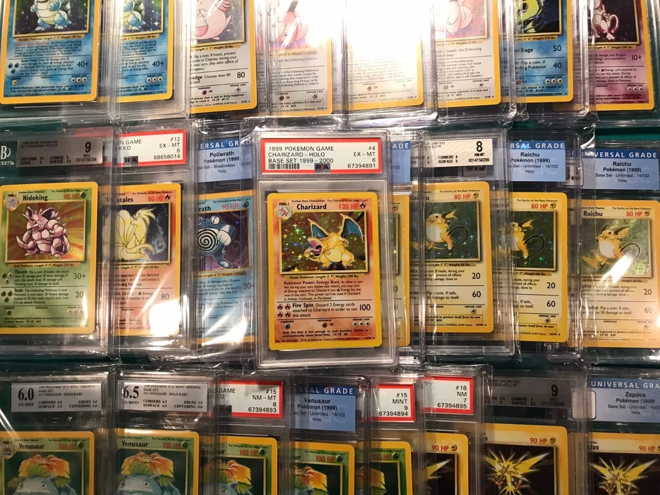 Base Set Pokemon Graded PSA/CGC Unlimited/Shadowless/1st Edition Cards - Pick - Image 1 of 1