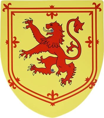 Nemesis Now Rampant Lion Shield 35cm Toy, Wood, Yellow, One Size - Image 1 of 3