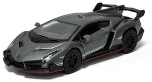 Lamborghini Veneno 1/36, Metallic Dark Gray, Friction Retro - Kinsmart KT5367 - Picture 1 of 2