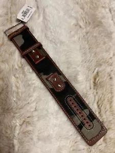 OFFERTA!!! Orologio Fossil Uomo Casual Militare Polsino Cinturino Pelle 20MM Autentico - Foto 1 di 2