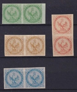 French Colonies 1859 YV 2-5 PAIRs  MLH VF / CAT VALUE $300 - Picture 1 of 1