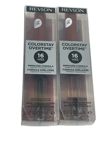 2 Revlon ColorStay OVERTIME 16hr Lipcolor liquid #380 ALWAYS SIENNA nib - Picture 1 of 5
