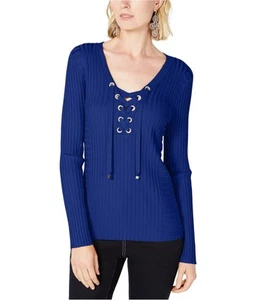 I.N.C Womens Ribbed Rhinestone Pullover Sweater - Picture 1 of 2