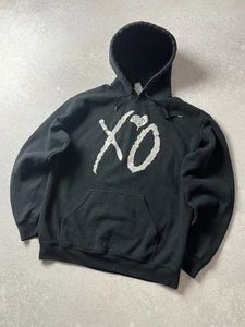 Vintage The Weeknd Trilogy Hoodie Limited Rare XO Big Logo Size M - Picture 1 of 7