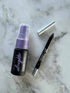 URBAN DECAY All Nighter Setting Spray + 24/7 Glide On Eye Pencil - Travel - NEW - Picture 1 of 2