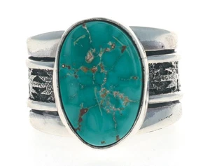 Natural Fox Turquoise Ring - Picture 1 of 5