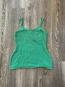 Vintage Guess Babydoll Strick Grün Top Gr. S Y2K Coquette Fairy Whimsy Boho - Bild 1 von 6