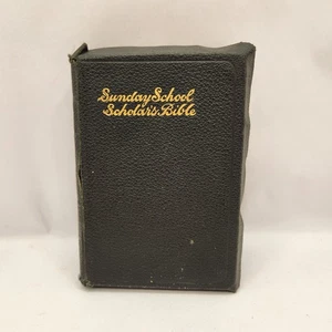 Antique 1901 Sunday School Scholar’s Bible Illustrated Religious Religion  - Picture 1 of 20