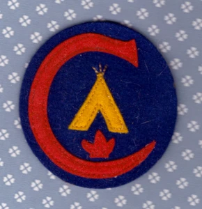 Firecrafter Leadership 2 3/4" FELT 1930-40s - MINT- NO Mothing - Fuzz on back - Bild 1 von 2