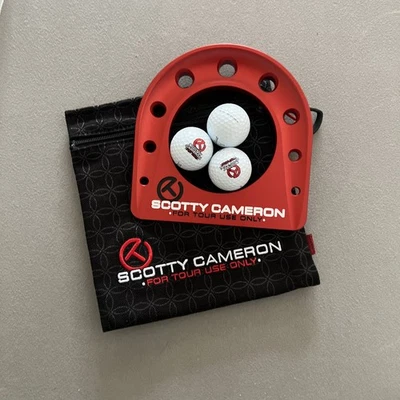 Nuevo SCOTTY CAMERON Circle-T Rojo Putting Cup Kit, 3 ProV1 Titleist Balls Gallery Foto 1 de 4