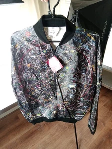 Frangivento vintage Glowin Galaxy nuovo con etichette si illumina al buio - Foto 1 di 10