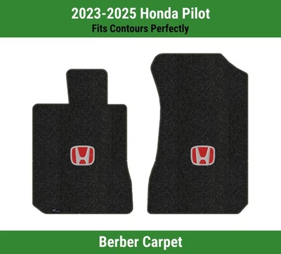 Alfombrillas delanteras Lloyd Berber para Honda Pilot 23-25 con Honda H rojo sobre negro Foto 1 de 4