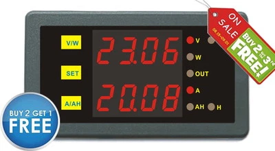 AILI DC 0-90V 50A Voltage Current Capacity Battery Protector Set Threshold Automation