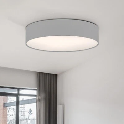 Decken Lampen runde Textilschirm Deckenleuchte für Schlafzimmer Wohnzimmer Flur - Bild 1 von 4