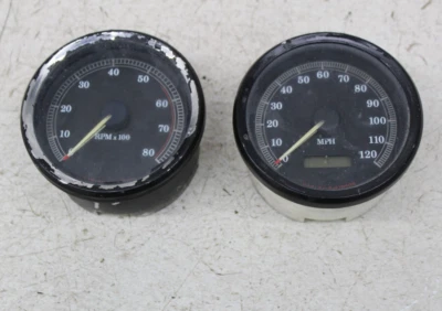 00 HARLEY-DAVIDSON DYNA LOW RIDER FXDL SPEEDO TACH GAUGES GAUGE DISPLAY CLUSTER - Image 1 of 4