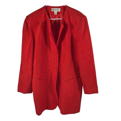 Blazer arancione Christian Dior taglia 16