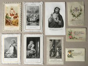 9 Canivets dentelle — images pieuses — XIXème. - Picture 1 of 4