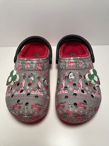 AUTHENTIC Disney Christmas Holiday 2019 Mickey Dual Comfort Crocs Size M4/W6 - Picture 1 of 11