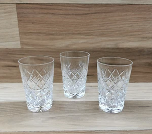3 x Stuart Crystal Westbury Small Whisky Glasses / Tumblers - Picture 1 of 9