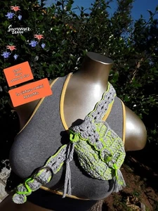 Sicilian sport belts all crochet cintura con fibia e marsupio interam. uncinetto - Foto 1 di 5