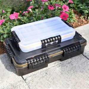 Caja de aparejos de pesca impermeable de gran capacidad accesorios de pesca almacenamiento de herramientas - Imagen 1 de 18