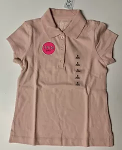 Childrens Place Polo Shirt Girls Small Short Sleeve Peach School/ Leisure - Picture 1 of 5