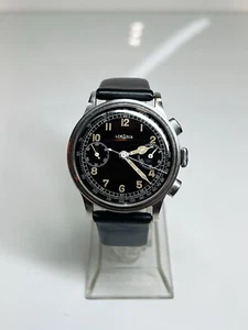 Rare Lemania Vintage Military Chronograph 1940 Luftwaffe Watch - Picture 1 of 24