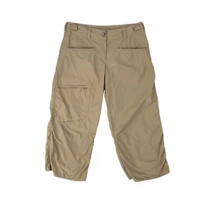 Salomon Capri Womens 4 Brown Acti Lite Lightweight Hiking Cropped Cargo Pants - Picture 1 of 12
