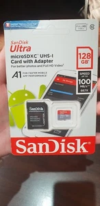 SanDisk Ultra 128GB Class 10 UHS-I SDXC Memory Card (SDSQUAR-128G-GN6MA) - Picture 1 of 3