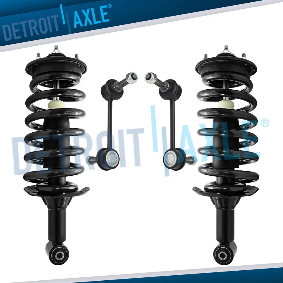 Rear Struts w/ Coil Spring Assembly Sway Bar Link for 2005 - 2009 Land Rover LR3 - Image 1 of 4