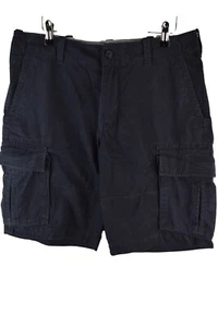 TOMMY HILFIGER Blue Cargo Shorts size 32 Mens Cotton Summer Holiday Beach - Picture 1 of 8