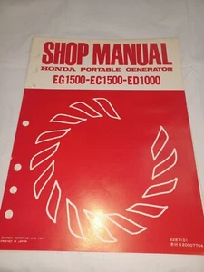 Honda Portable Generator EG1500 EC1500 ED1500  SHOP MANUAL VINTAGE 1977 Repair - Bild 1 von 4