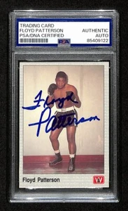 Tarjeta de boxeo deportiva firmada/automática 1991 AW #124 PSA/DNA 194844 por Floyd Patterson - Imagen 1 de 2