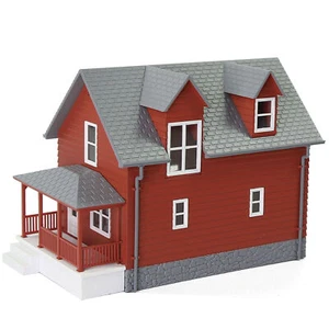 O Scale 1:50 Model Village House Assembled Building Christmas Diorama - Picture 1 of 10
