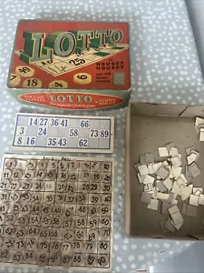 Vintage Lotto or Housey Housey Game with 88 Numbers & Player Cards Used Missing - Picture 1 of 7