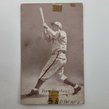 Vern Stephens Exhibit Baseball Card 1947-1966 Batting W461 Series Vintage Sports