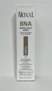 Aloxxi 8NA Mona Lisa’s Smile Light Natural Ash Blonde Demi-Permanent Hair Color - Picture 1 of 7