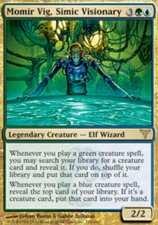 1x Momir Vig, Simic Visionary - Foil Light Play, English Dissension MTG Magic