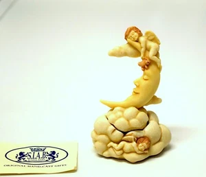 1990er Jahre S.I.A.B. Adam Binder Fee Königreich Zahnfee auf dem Mond Schmuckset Box - Bild 1 von 2