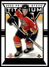 2002-03 Pacific Private Stock Titanium Jay Bouwmeester /1475 Florida Panthers