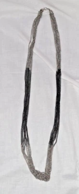 Collar Premier Designs MANHATTAN 36" enchapado en hematita y rodio Foto 1 de 4