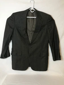 Brooks Brothers Men's Size 42 Short Hand Tailored Dark Gray Suit Jacket - Picture 1 of 12