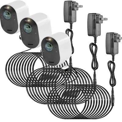 BRANDED Uogw 3Pack 25FT Outdoor Magnetic Charging Cable for Arlo Pro 4/Arlo Ultra 2/Arlo