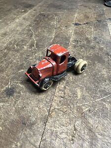 Antique Old Rare Original Tootsie Toy Semi M Mack Dairy Tanker Truck Diecast USA